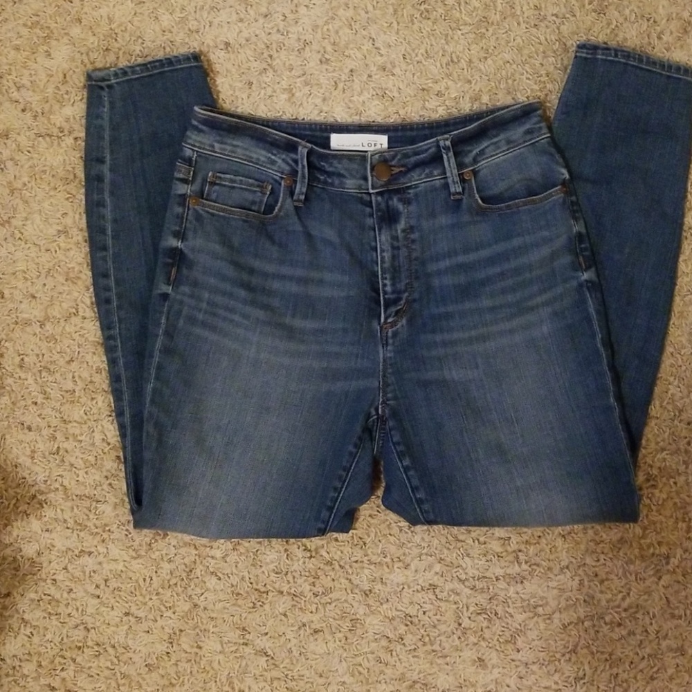 Loft Jean's, Curvy High Waist Skinny Ankle Size 4